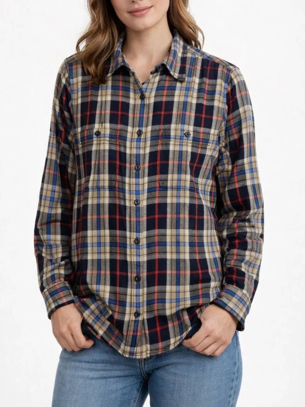 Denim & Supply Ralph Lauren Plaid Button Up Shirt Cotton Women’s Large